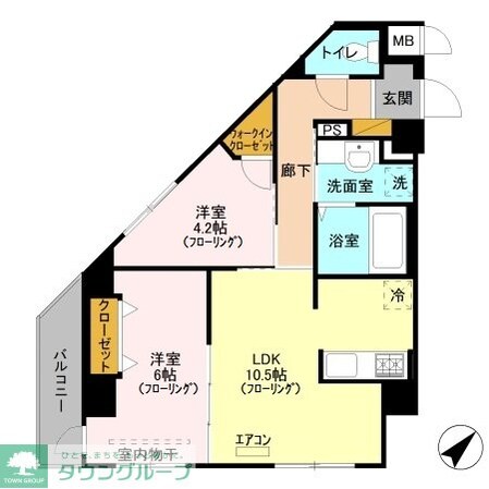 ラフレ東川口の物件間取画像